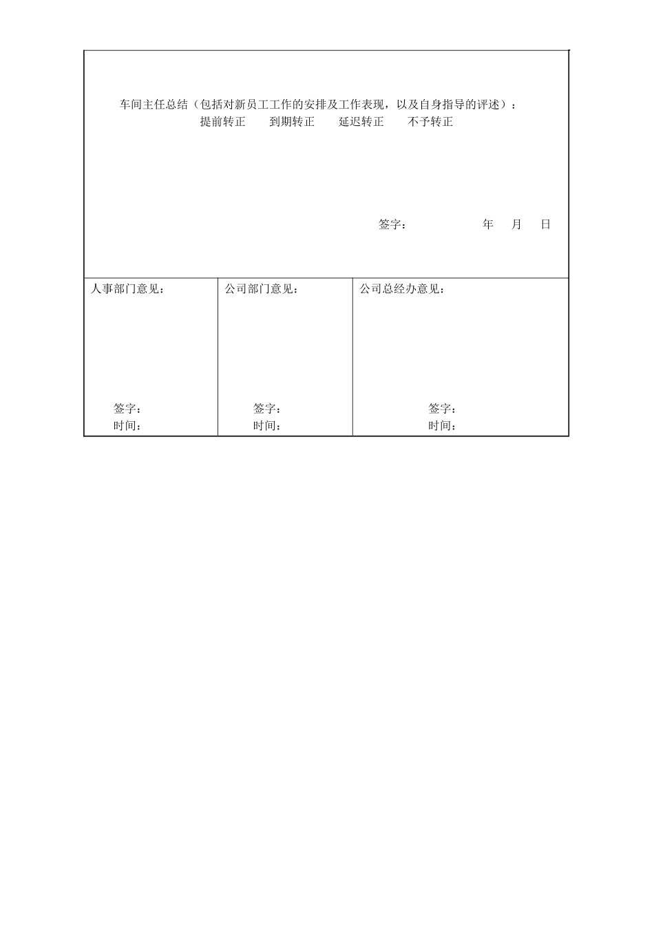 新员工试用期转正考核表 _第2页