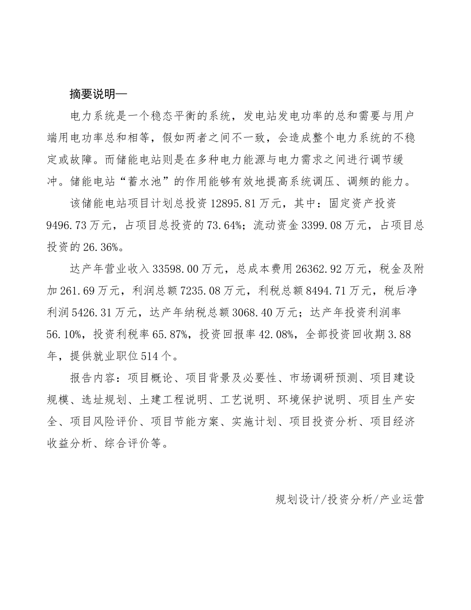 新建储能电站项目策划方案_第2页