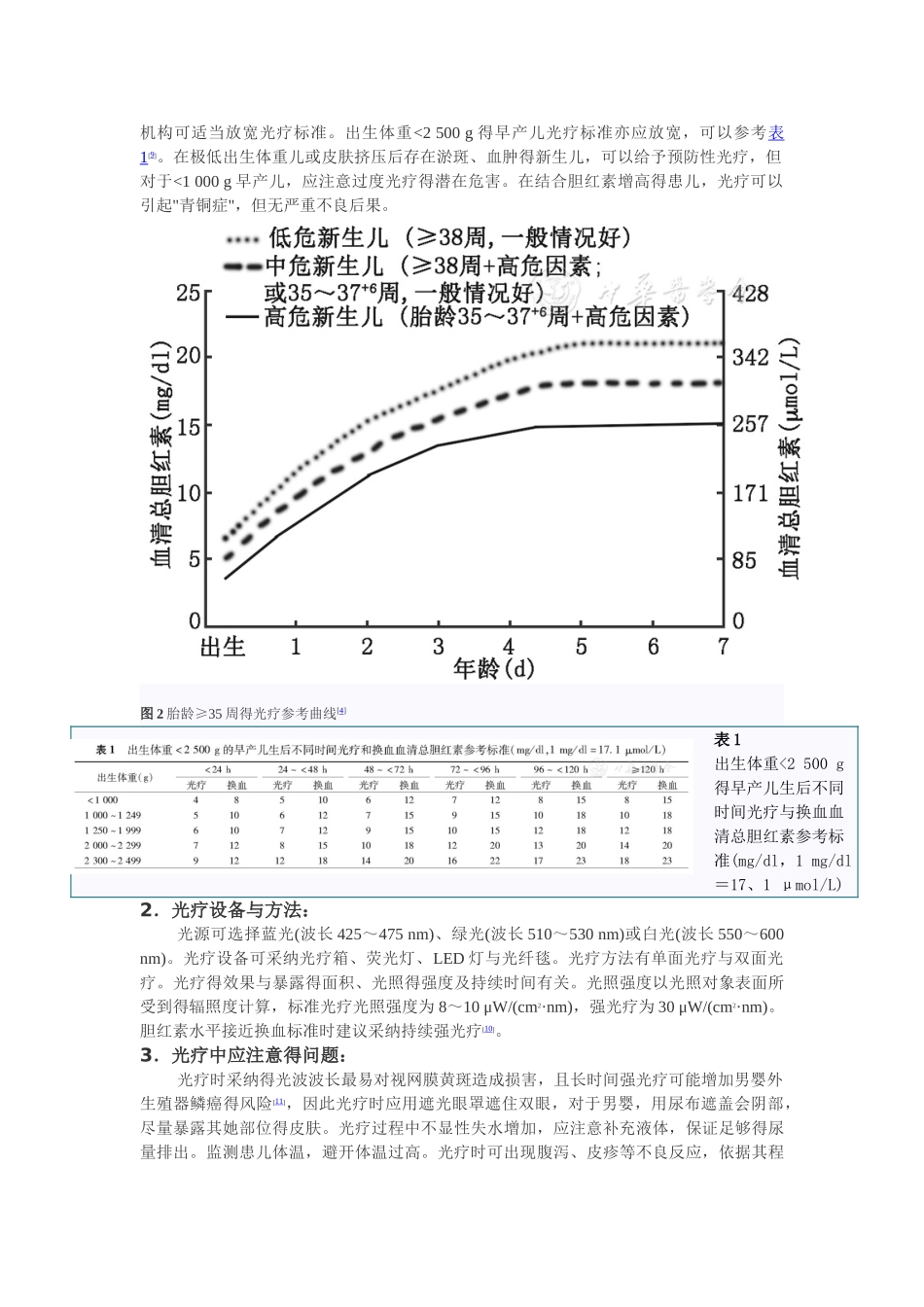 新生儿高胆红素血症诊断和治疗专家共识_第3页