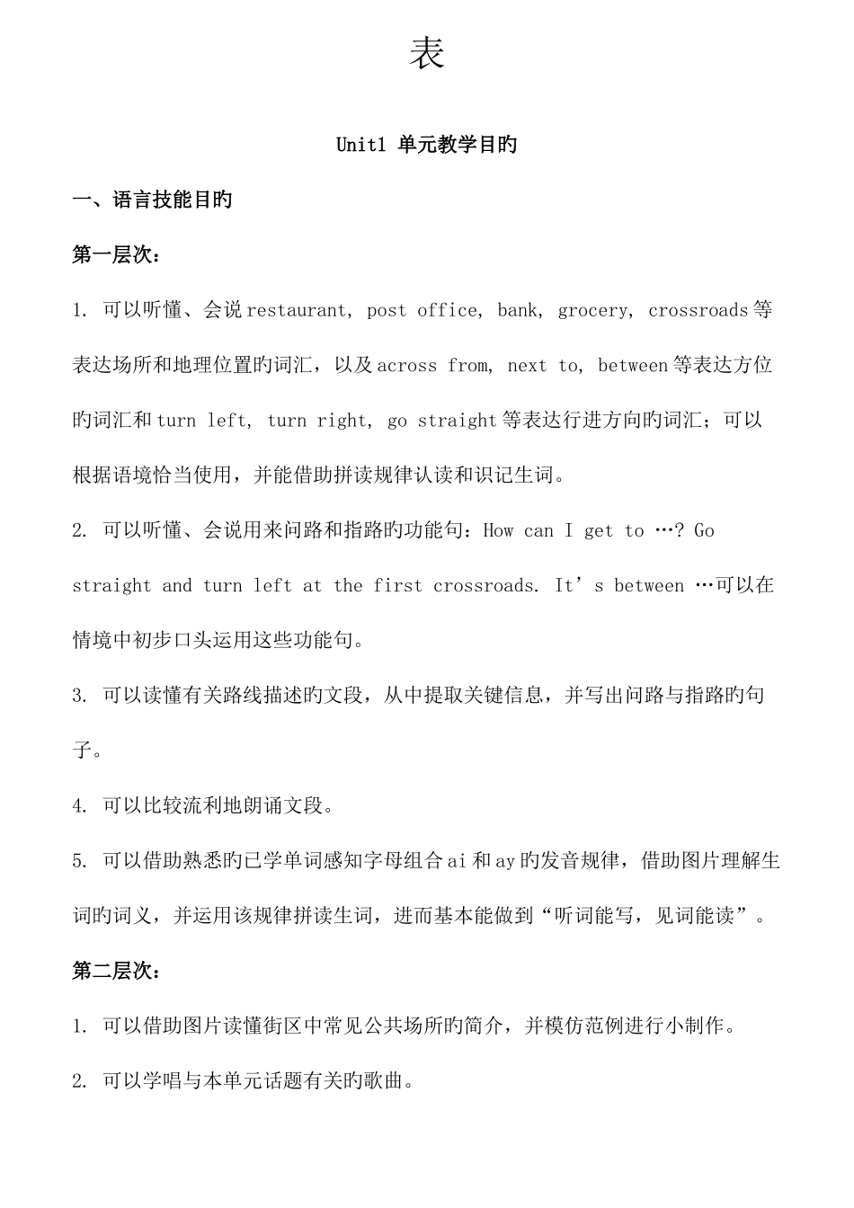 新起点人教版英语四年级下册教案_第3页