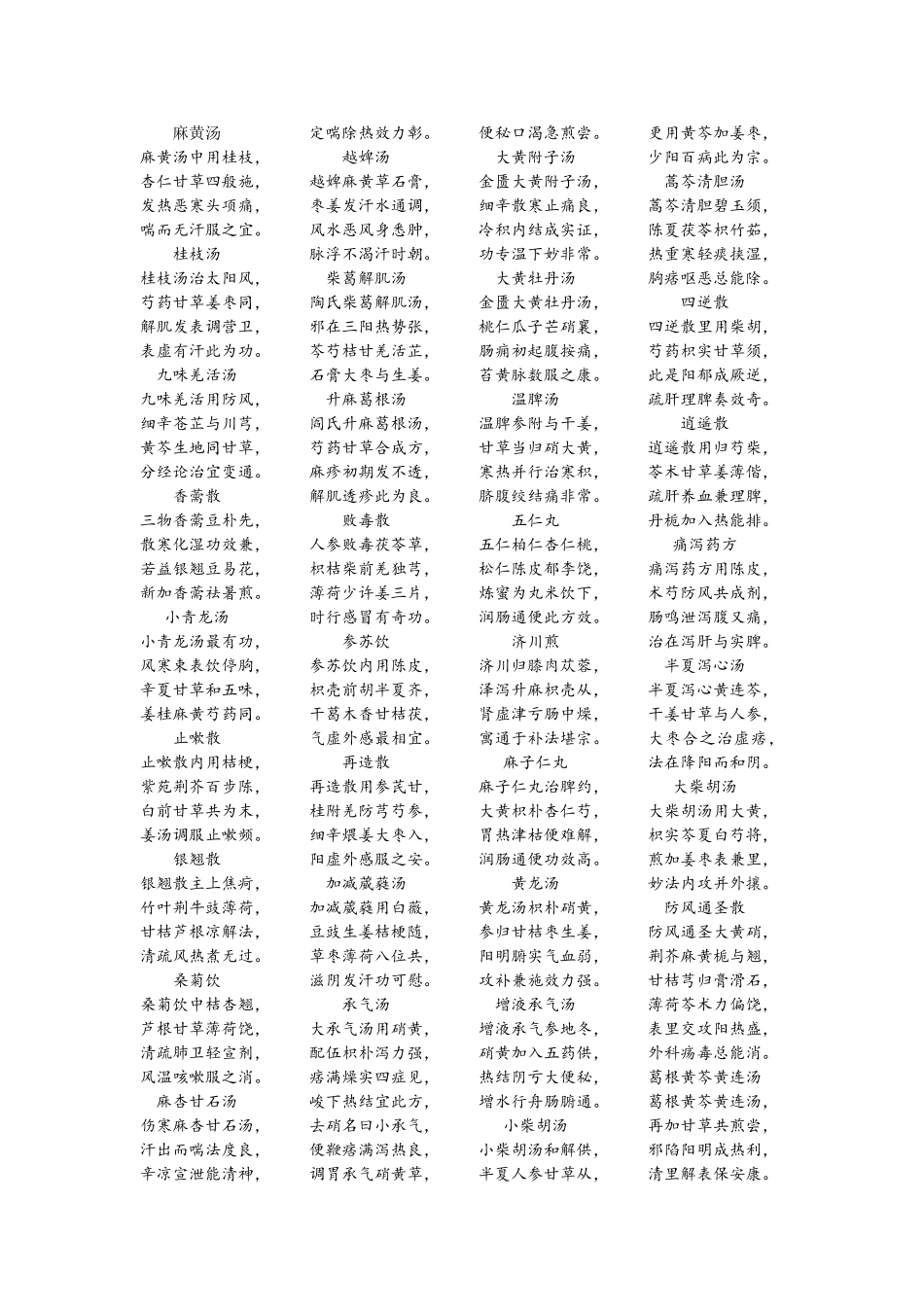 方剂学五版教材方歌_第1页