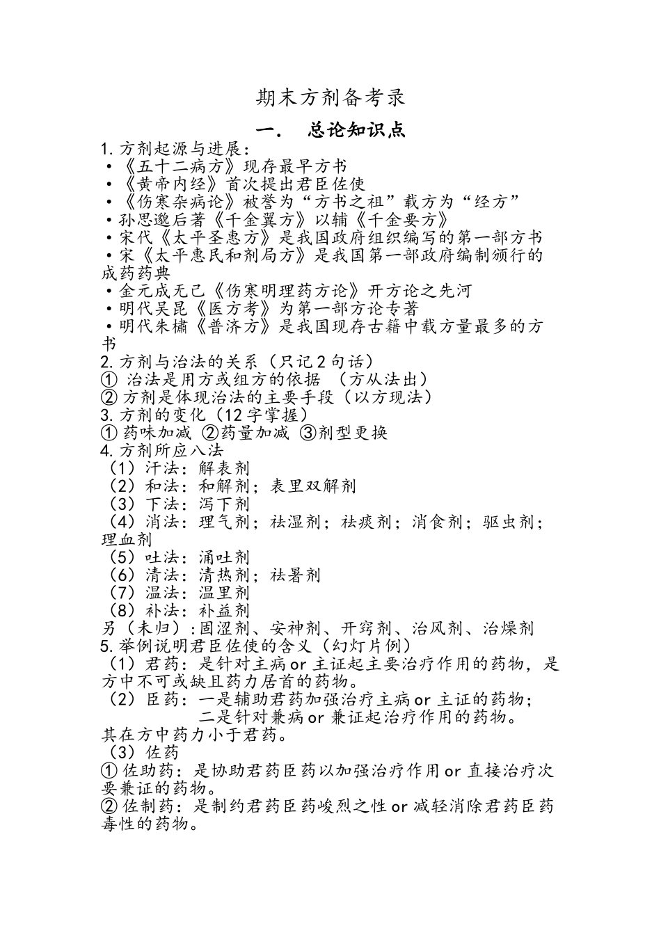 方剂学知识点总结_第1页