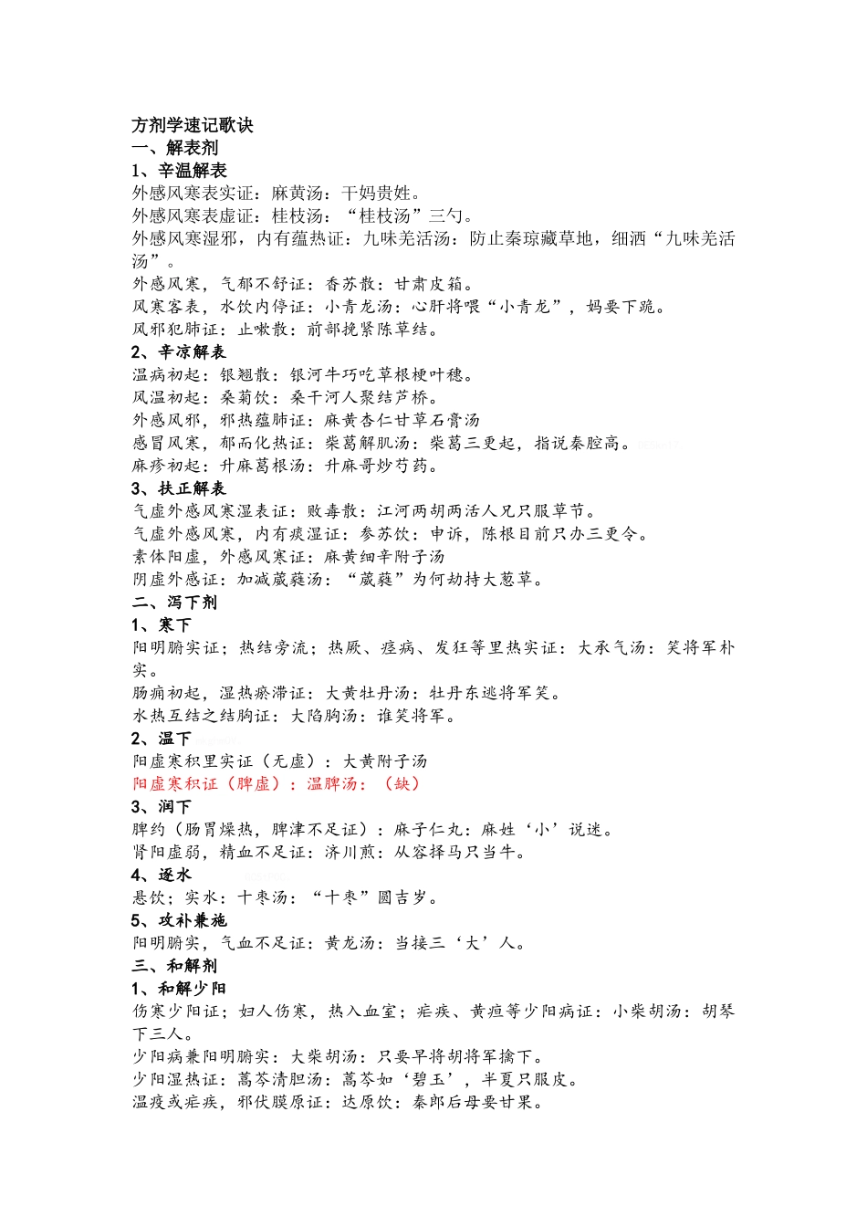 方剂学速记歌诀_第1页