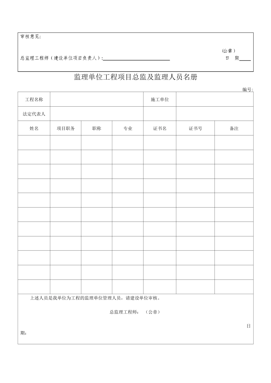 施工、建设、监理单位管理人员名册2_第2页