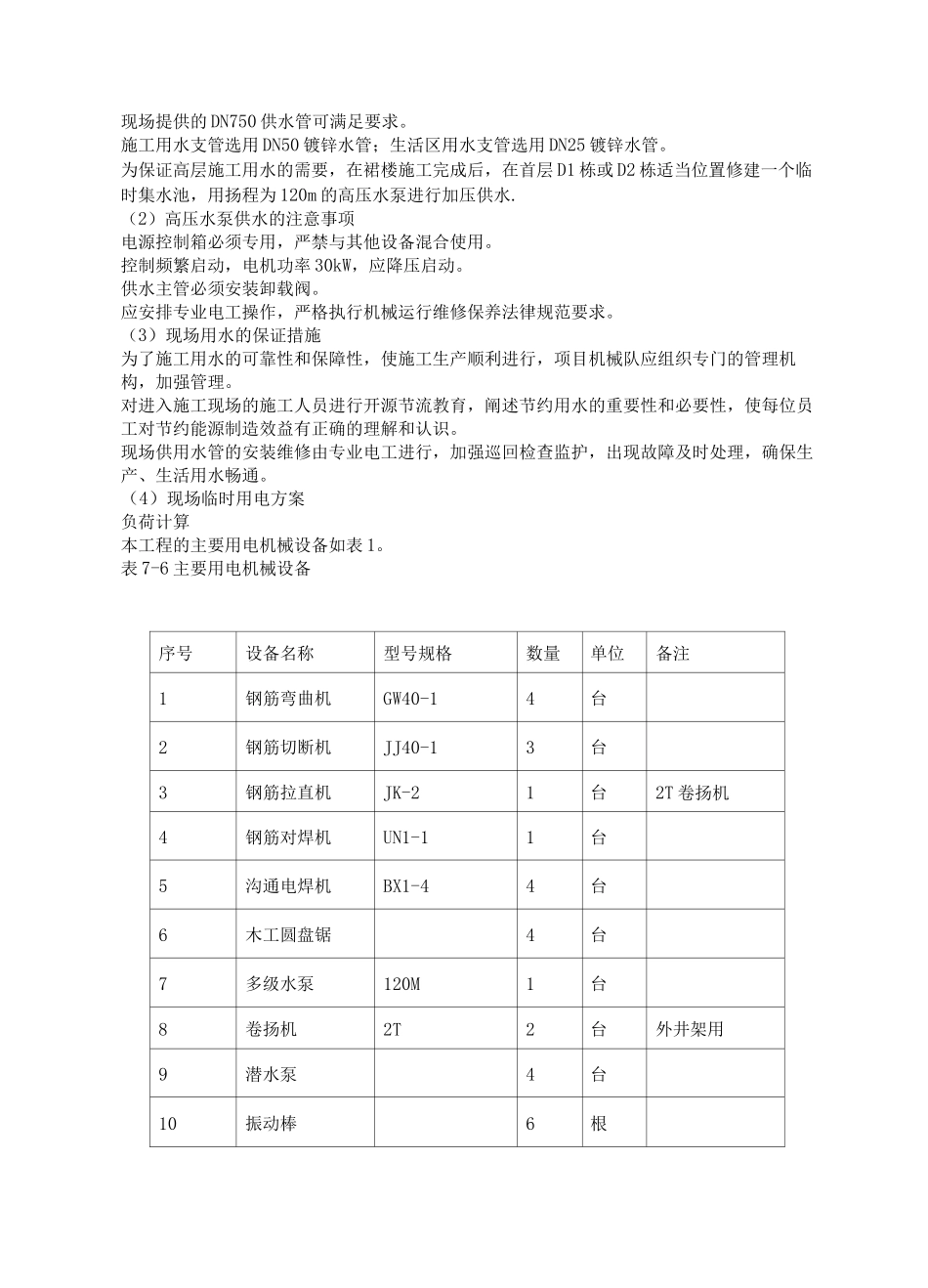 施工临时用水用电布置方案_第2页