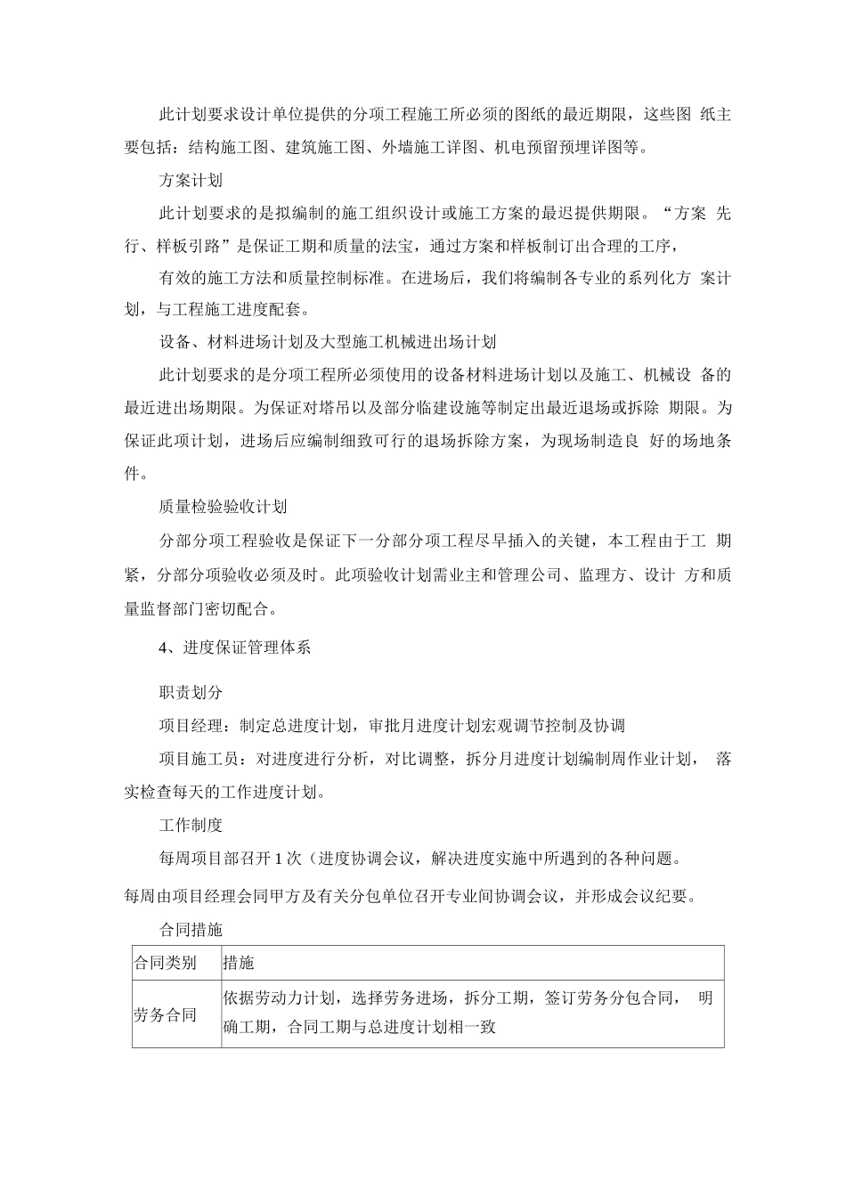 施工总进度计划及保证措施方案_第3页