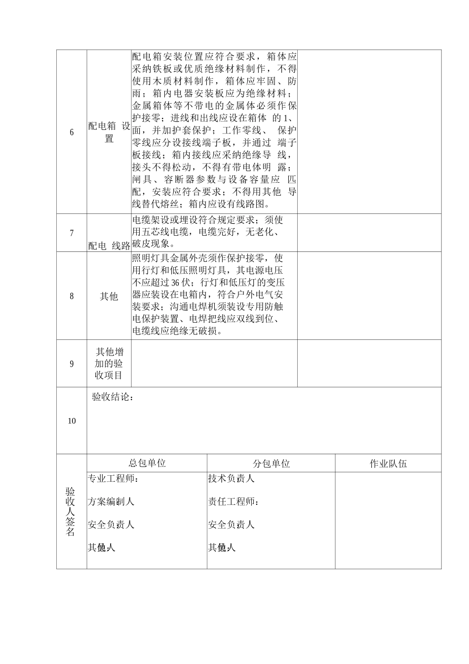 施工现场临时用电验收表_第2页