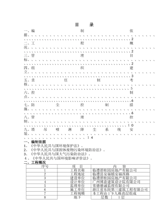 施工现场喷淋防尘方案