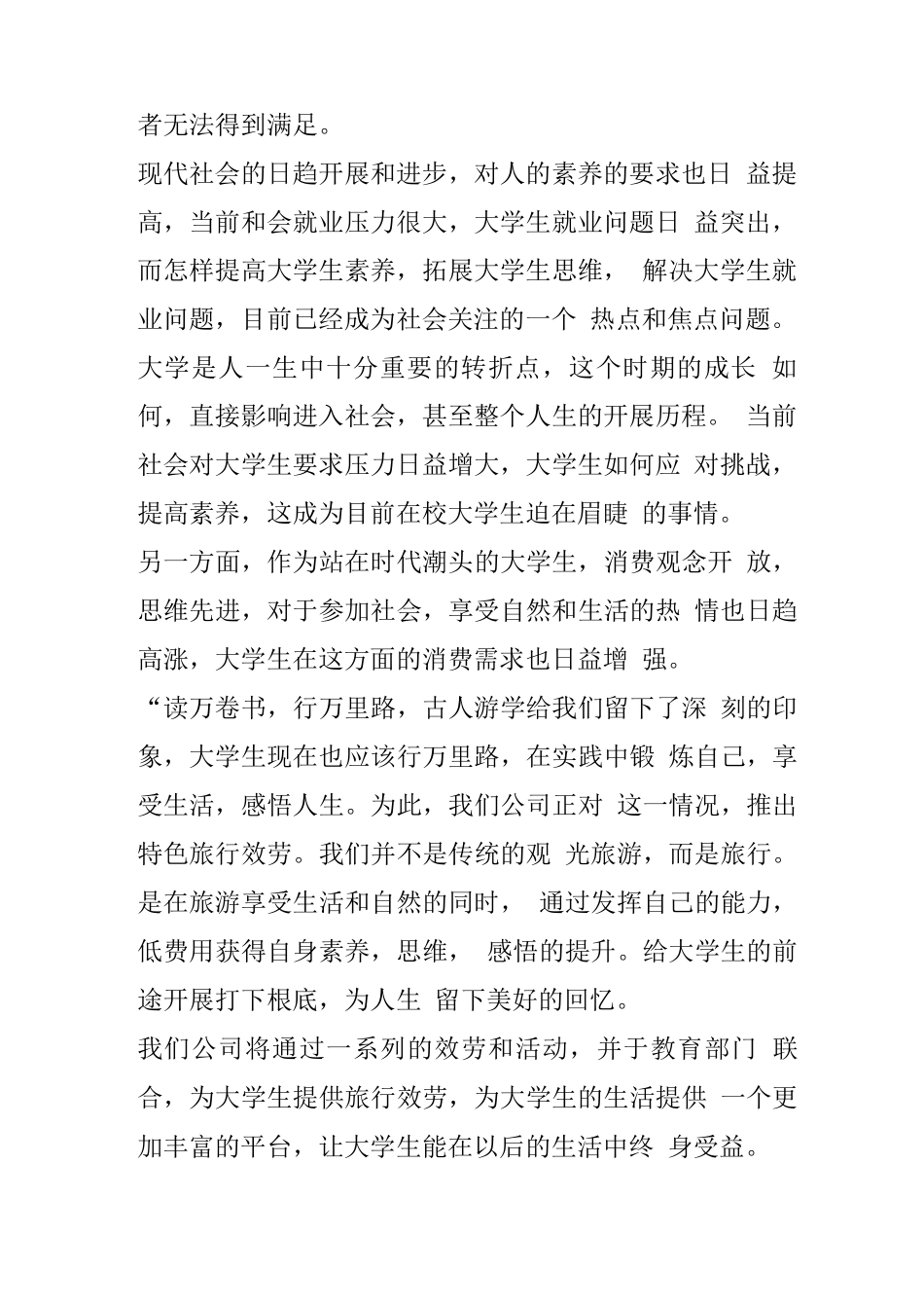 旅行社-创新创业计划书_第2页