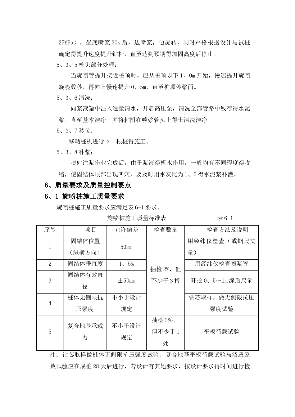 旋喷桩施工工艺及技术要点_第3页