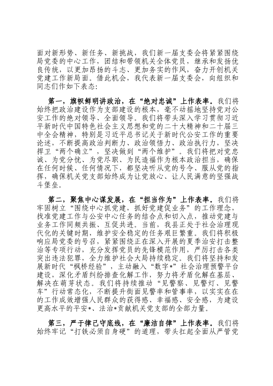 2025年党支部新选举党支部书记表态发言_第2页