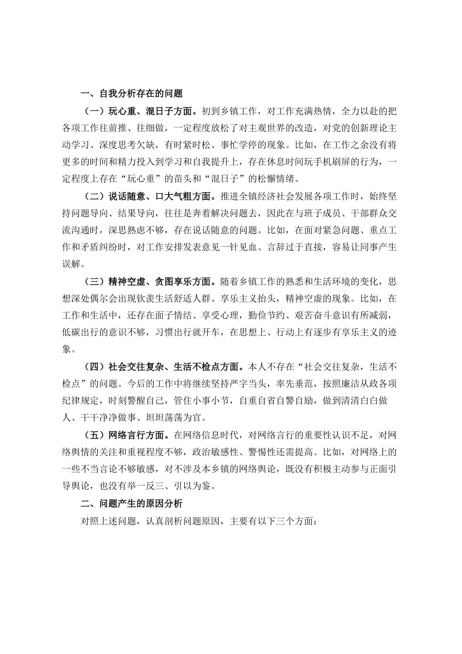2025年个人党性分析交流发言ding_第2页