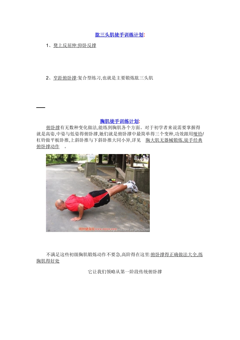 无器械室内锻炼方法-猛男徒手肌肉训练大全_第1页