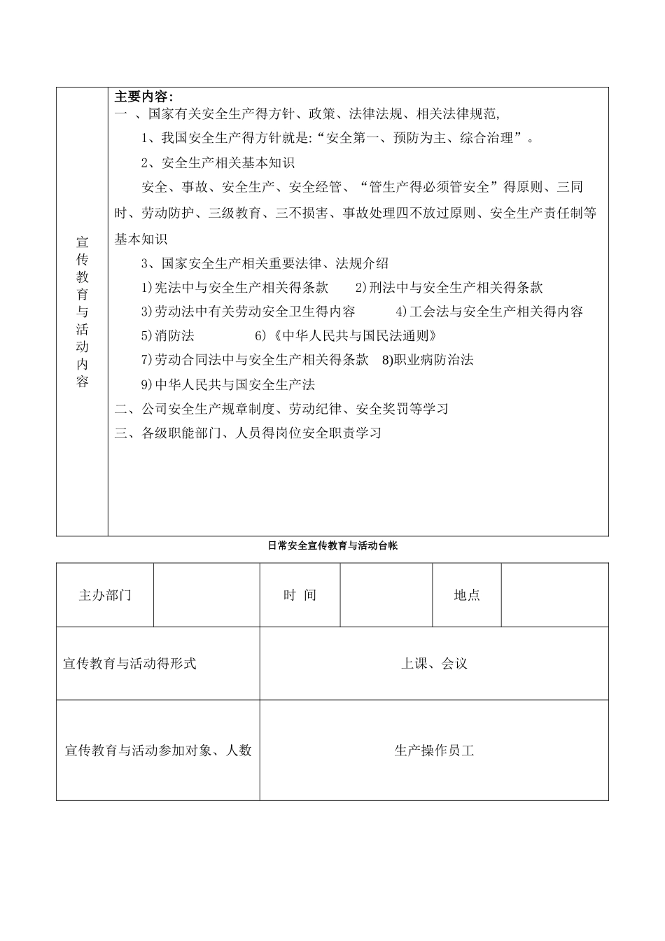 日常安全活动记录_第3页