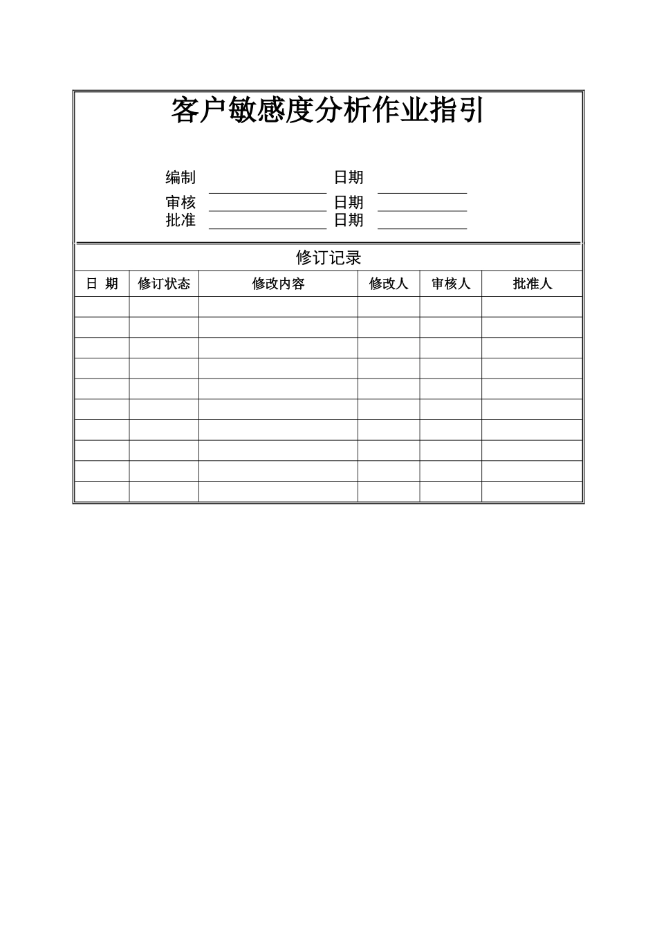 旭辉客户敏感度分析作业指引_第1页