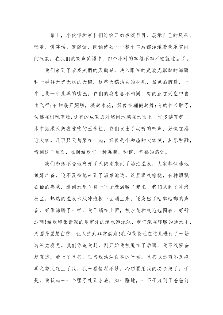 春节旅游的作文_第2页