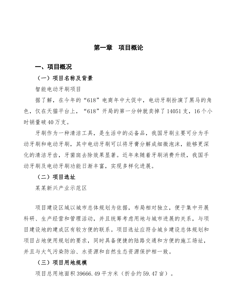 智能电动牙刷项目策划方案_第3页