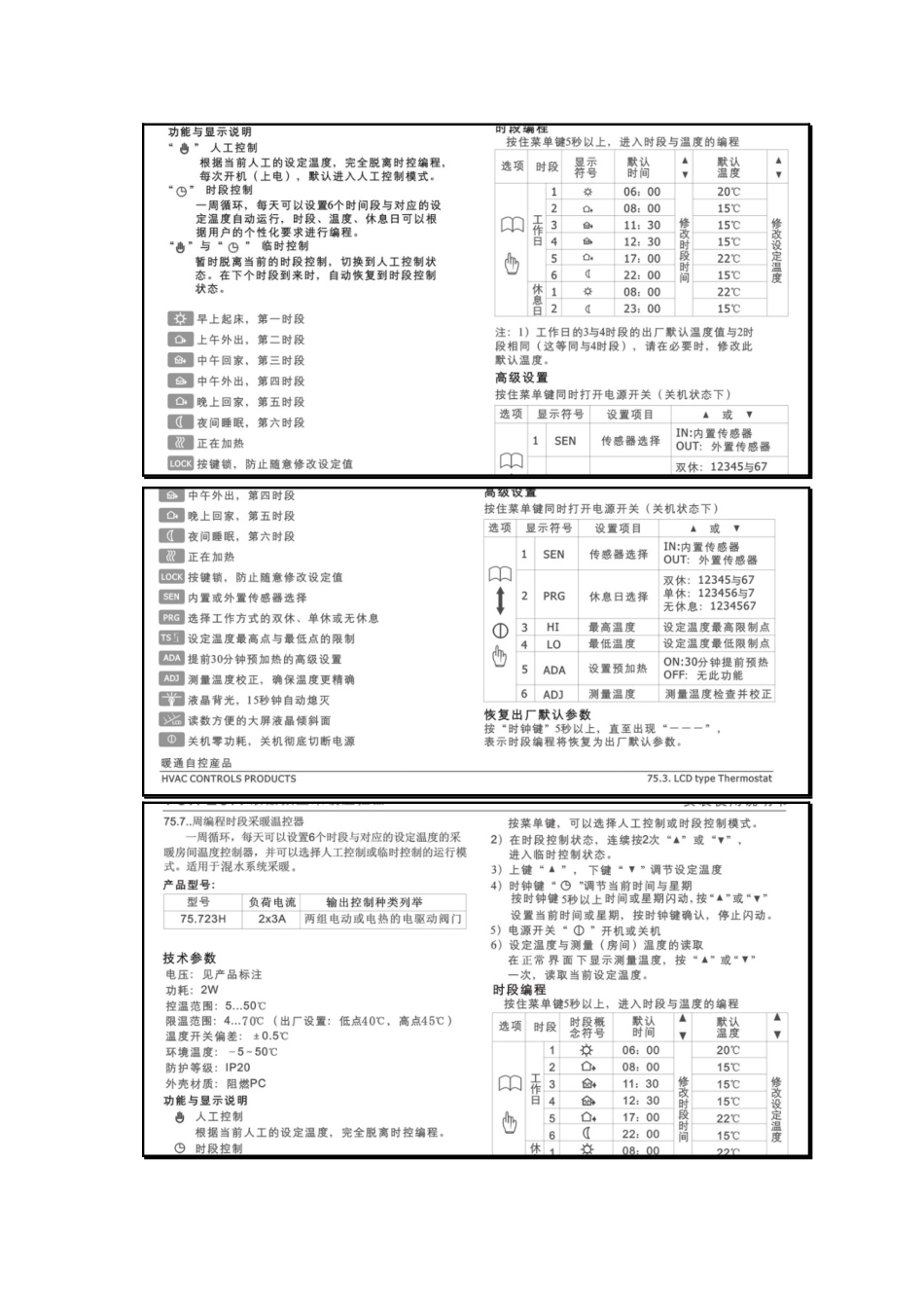 曼瑞德混水中心用户手册控制器调整说明_第3页