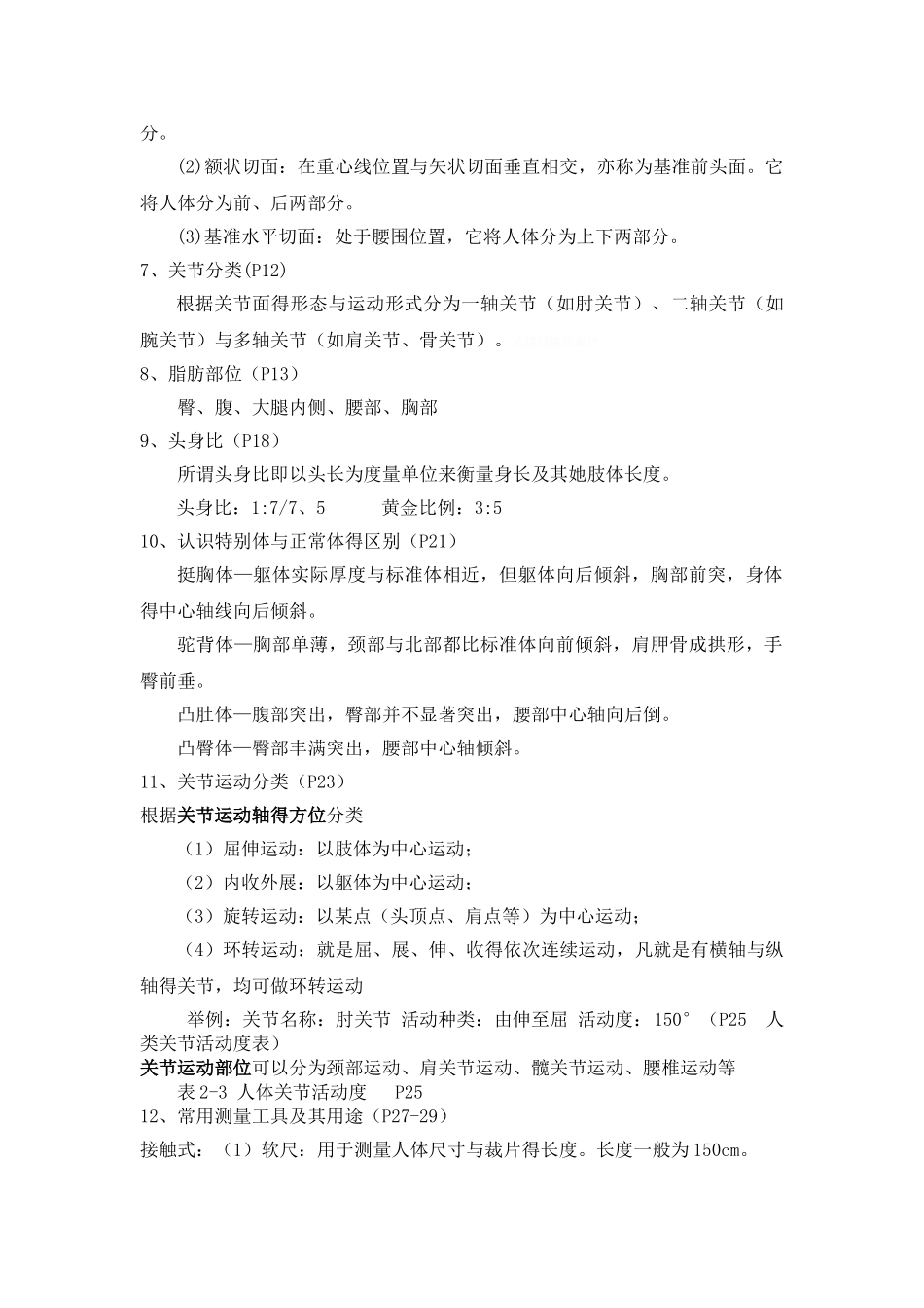 服装工效学重点整理_第2页