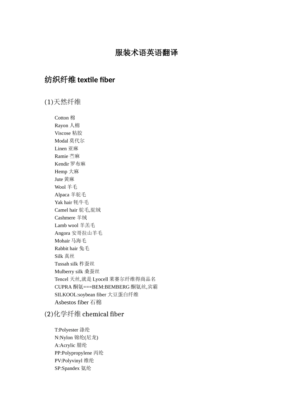 服装常用术语翻译_第1页