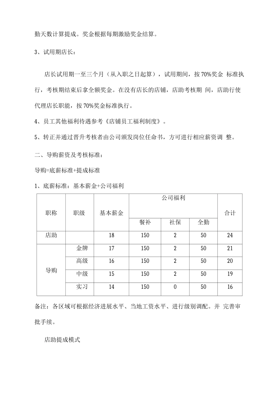 服装店直营薪资考核方案_第3页