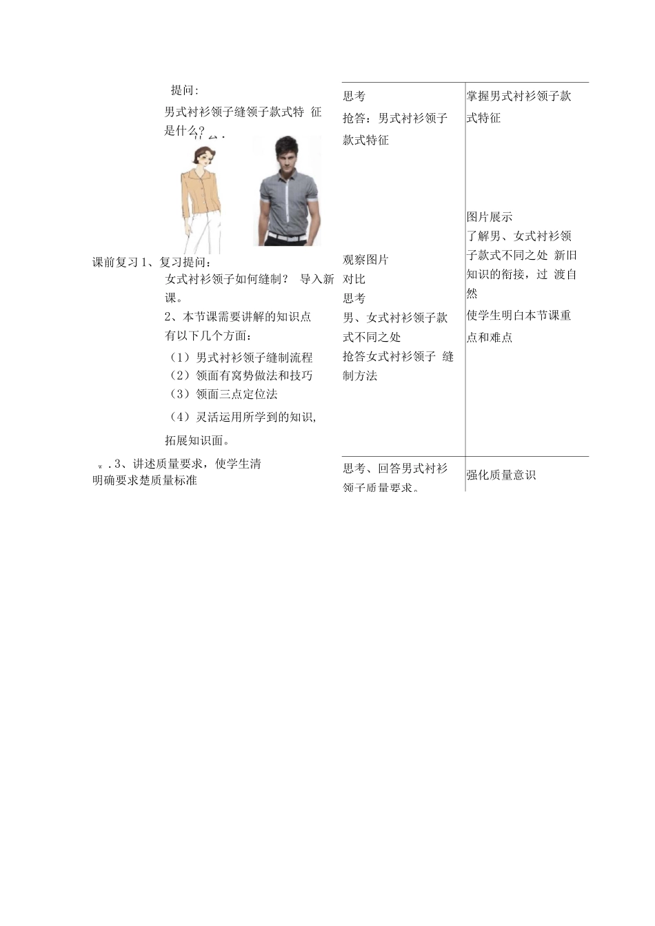 服装缝制工艺《男衬衫领子缝制工艺》教案课程_第2页