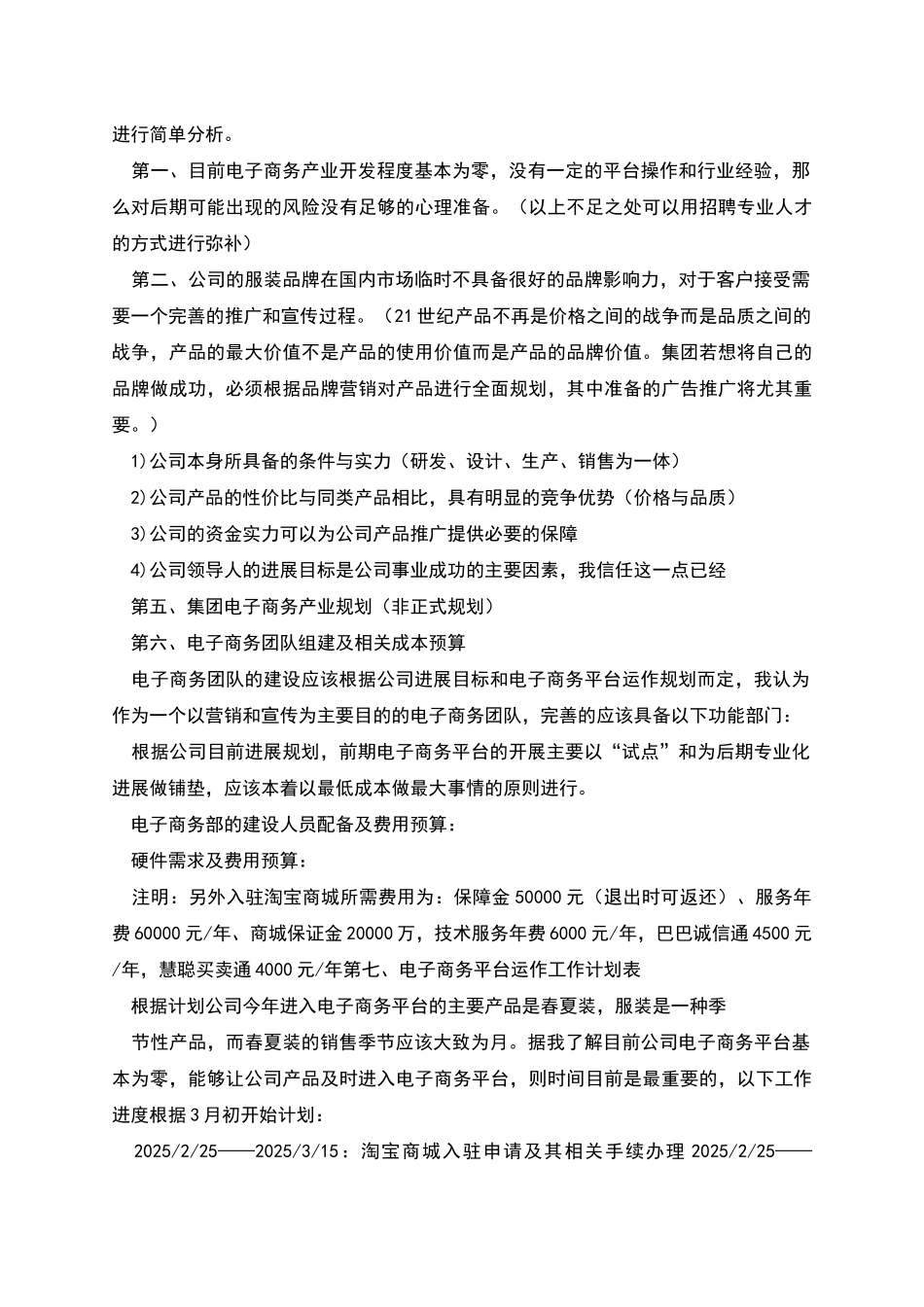 服装行业电子商务运营方案_第3页