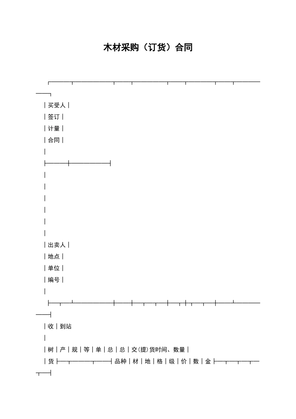 木材采购(订货)合同_第1页