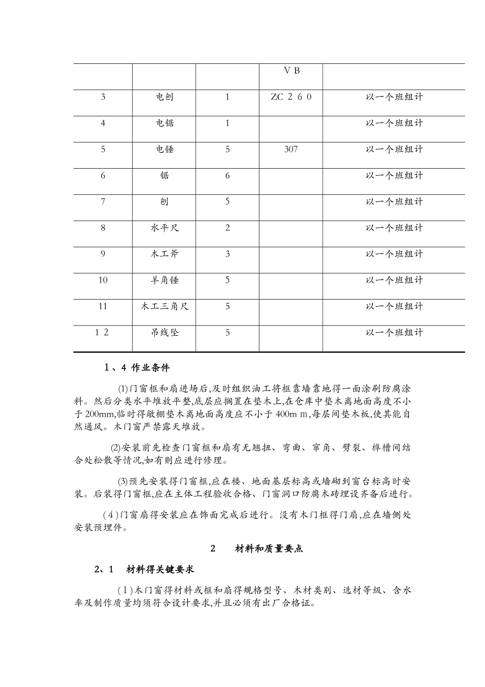 木门窗制作与安装施工工艺标准_第2页