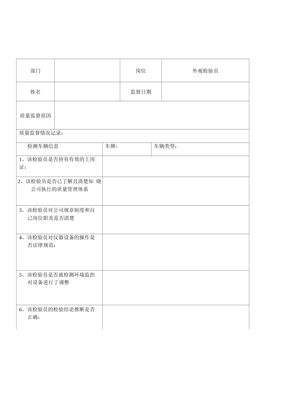 机动车安检站质量监督记录_第3页