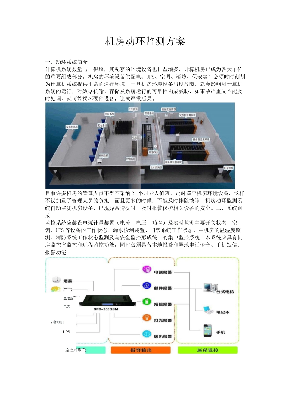 机房动环监测方案_第1页
