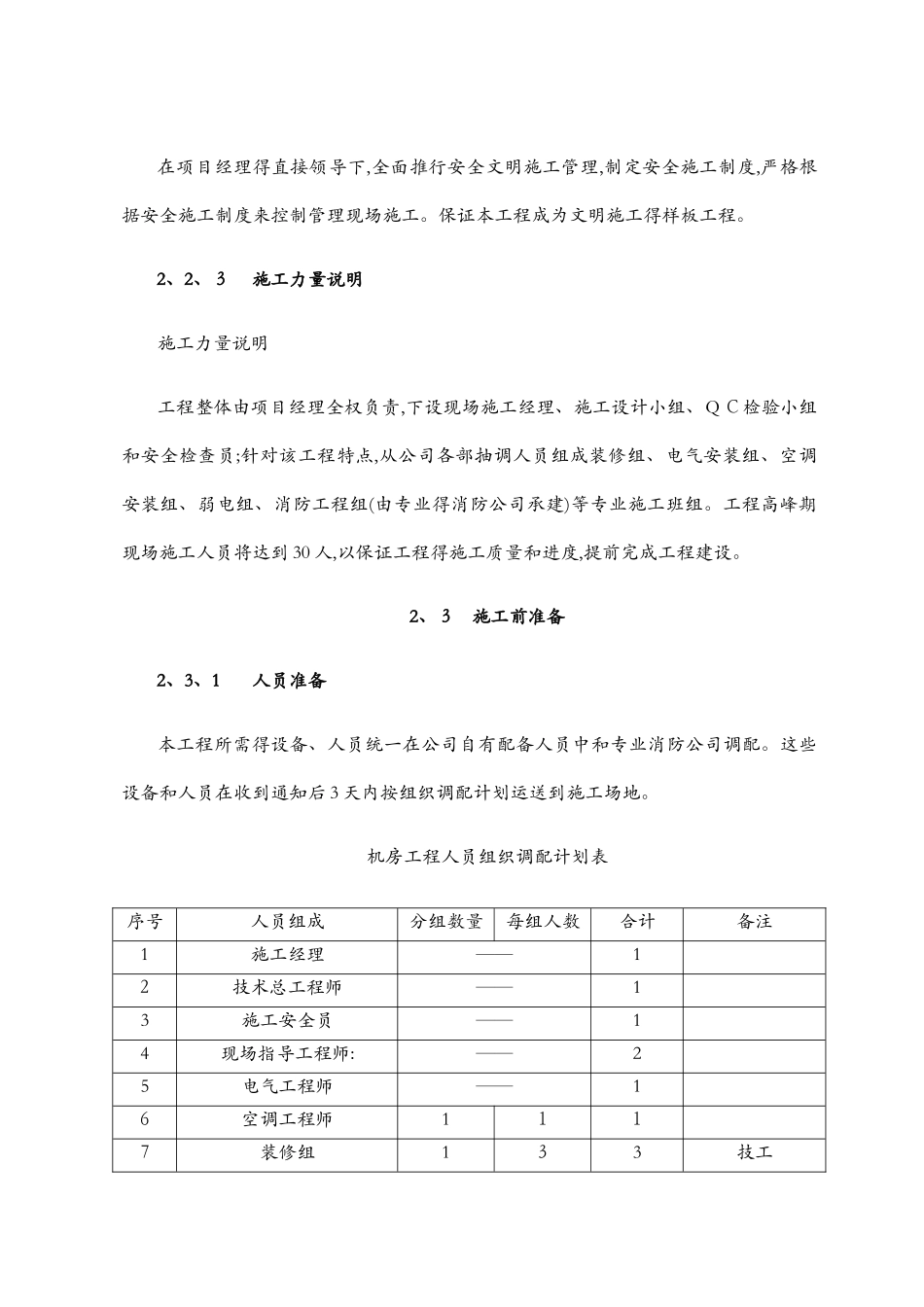 机房组织与实施方案_第3页