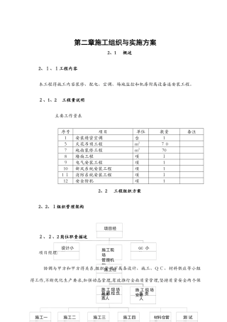 机房组织与实施方案
