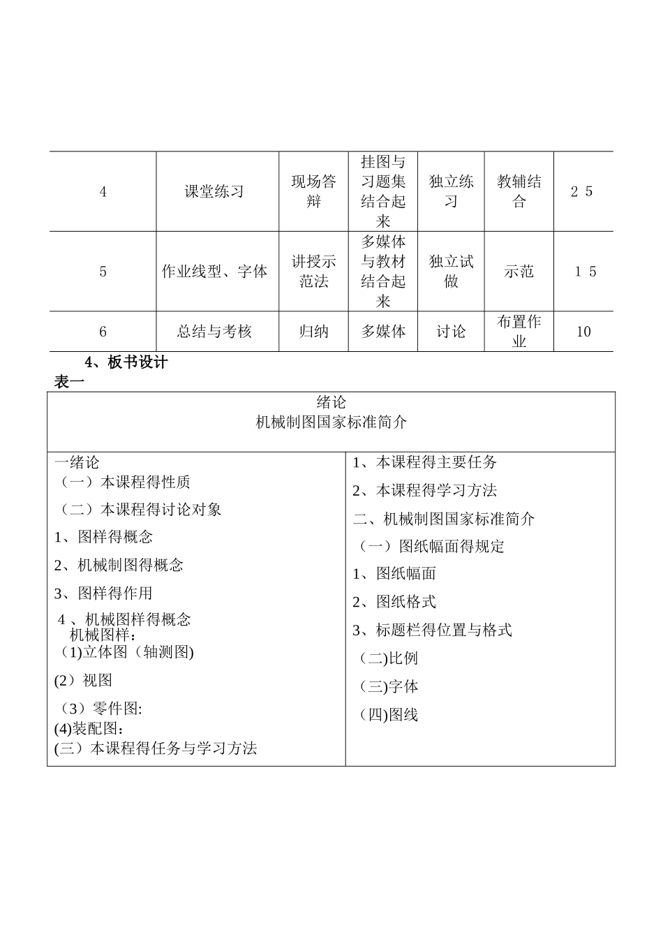 机械制图教学设计5个_第3页