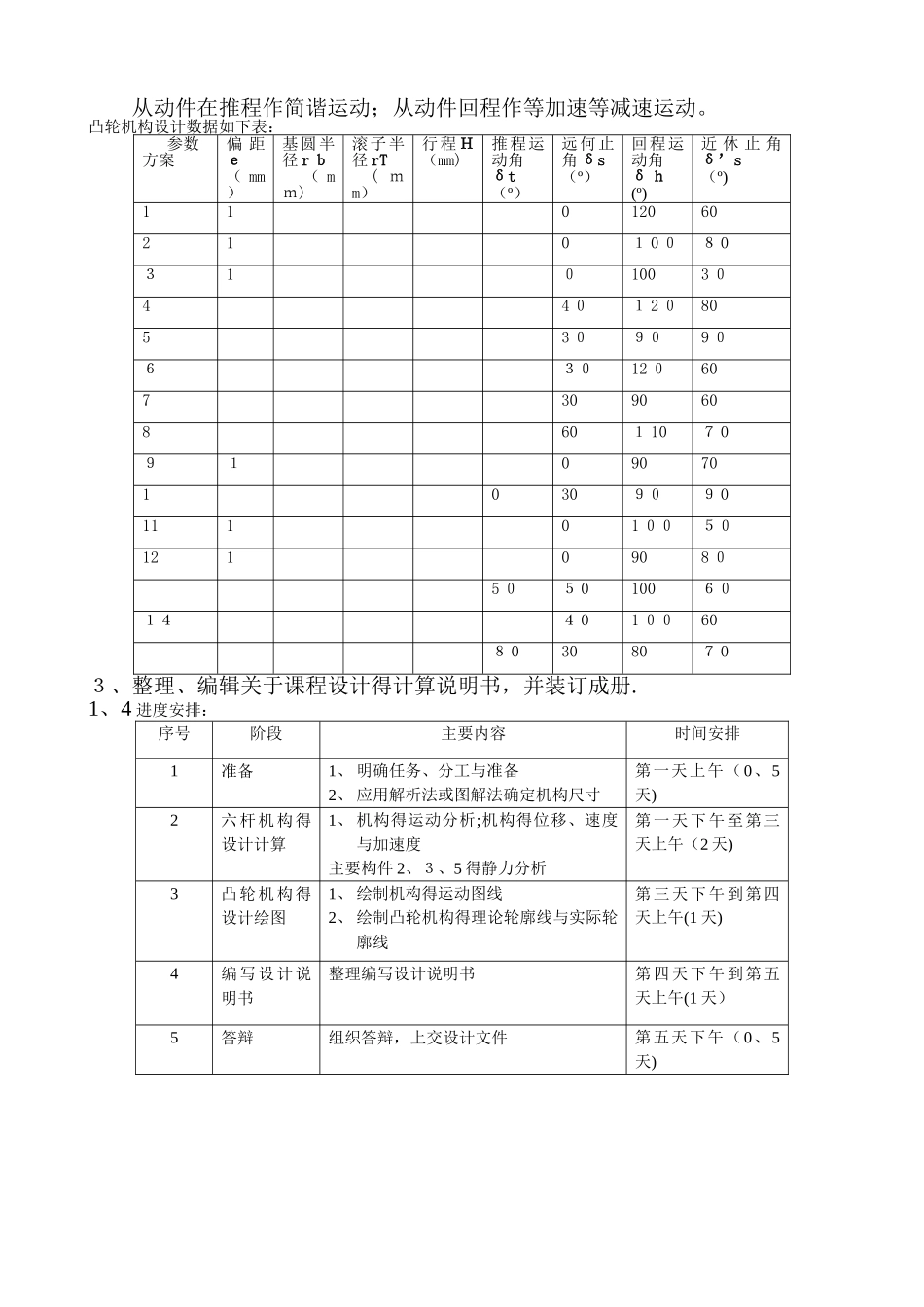 机械原理压床机构设计说明书_第3页