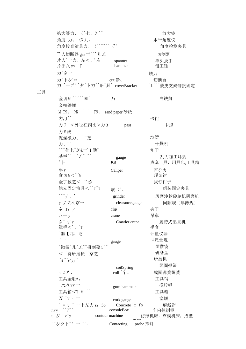 机械工具夹具日语词汇_第2页