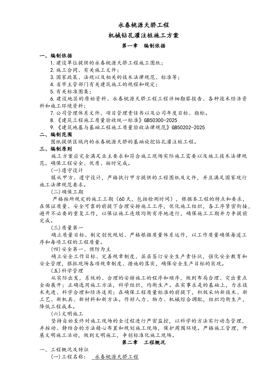 机械旋挖钻孔灌注桩专项施工方案_第2页