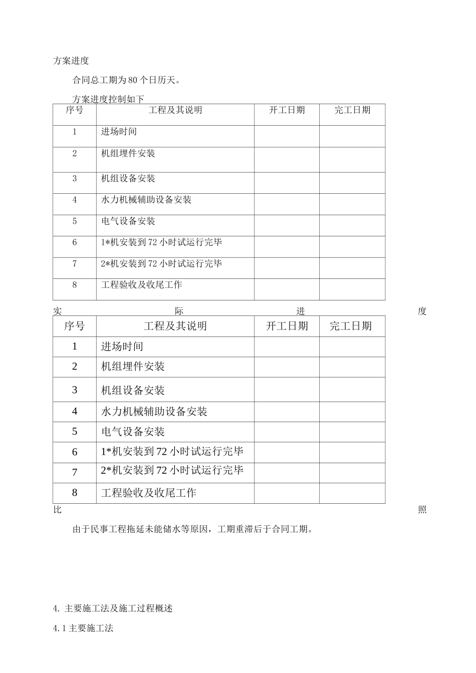 机组安装施工管理报告_第3页