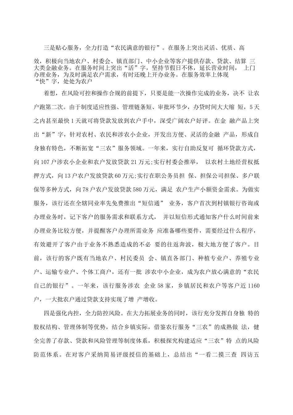 村镇银行工作总结_第2页