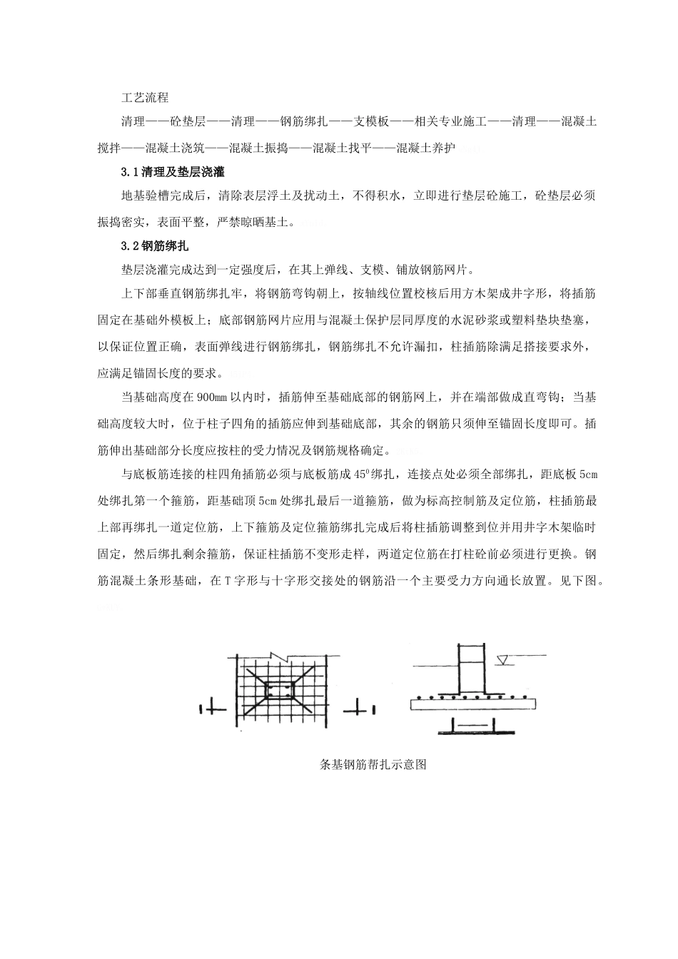 条形基础分项工程施工工艺标准_第2页