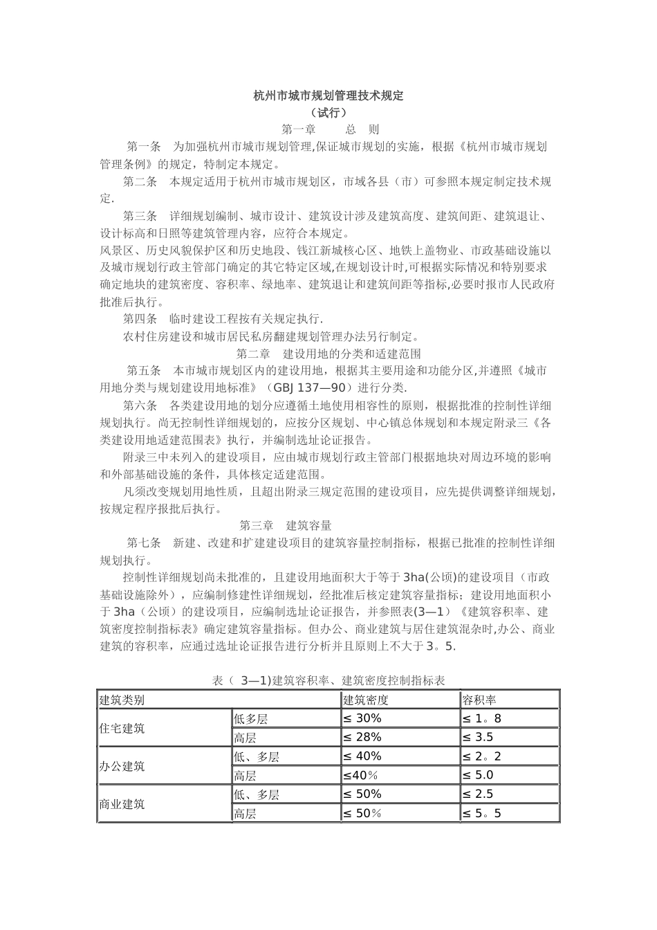 杭州市城市规划管理技术规定 (2)_第1页