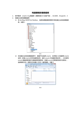 构建栅格影像数据库