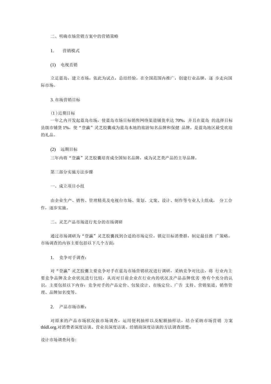 某公司的市场营销方案_第2页