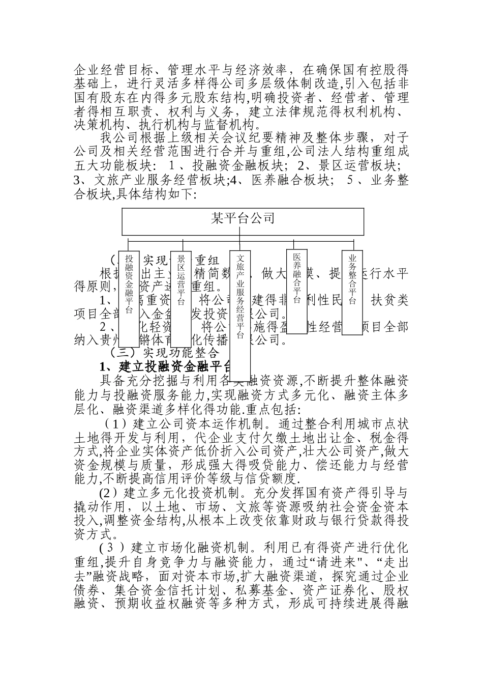 某平台公司整体转型发展规划方案_第3页