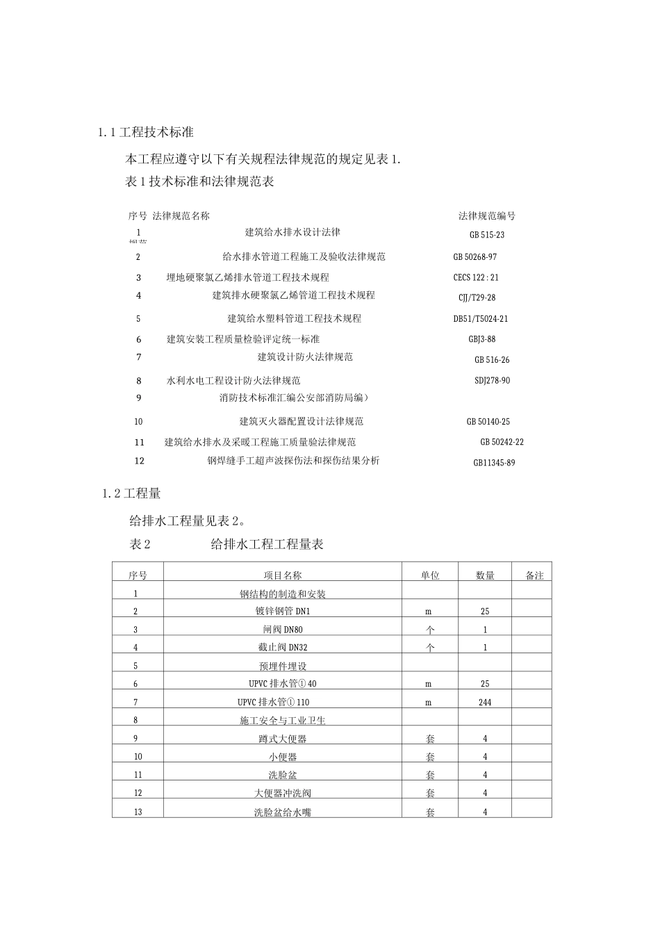 某某水电站厂房工程给排水工程施工方案_第2页