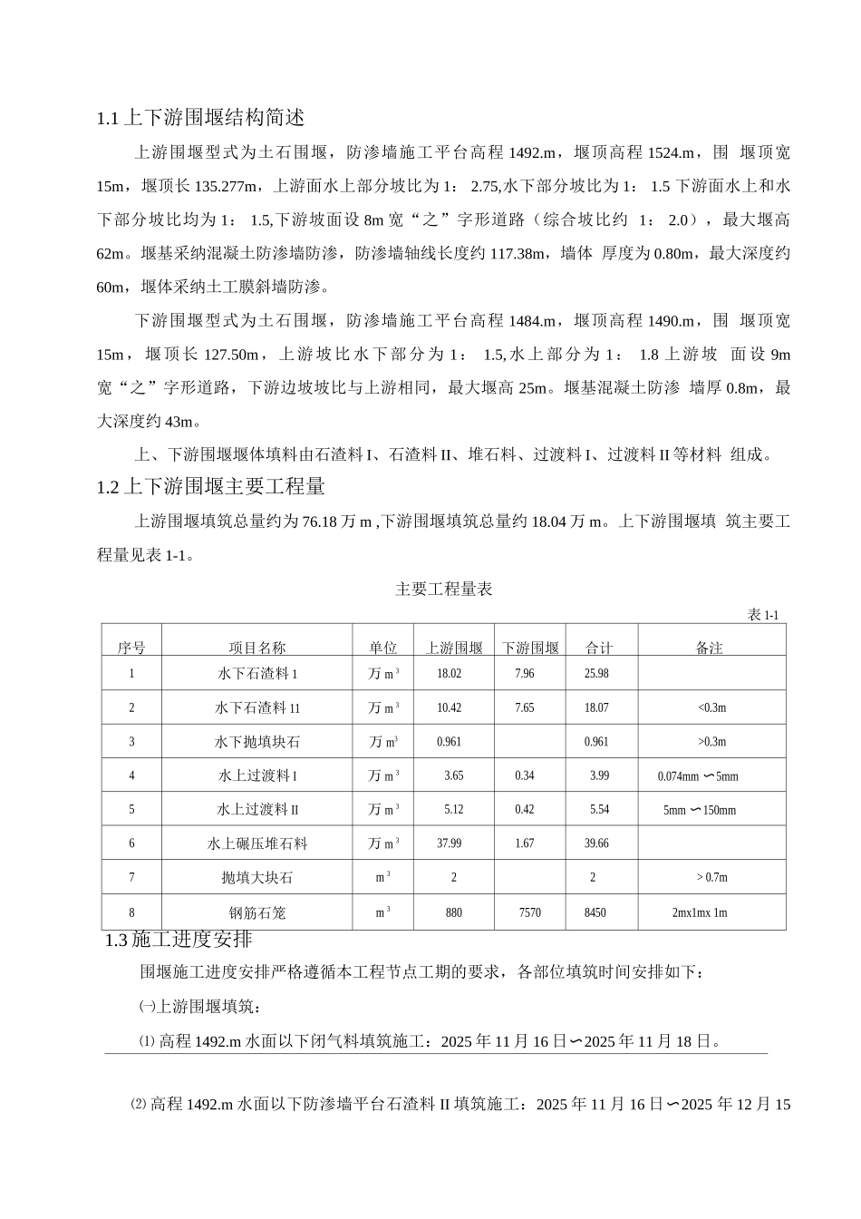 某水电站围堰回填碾压专项施工方案_第1页