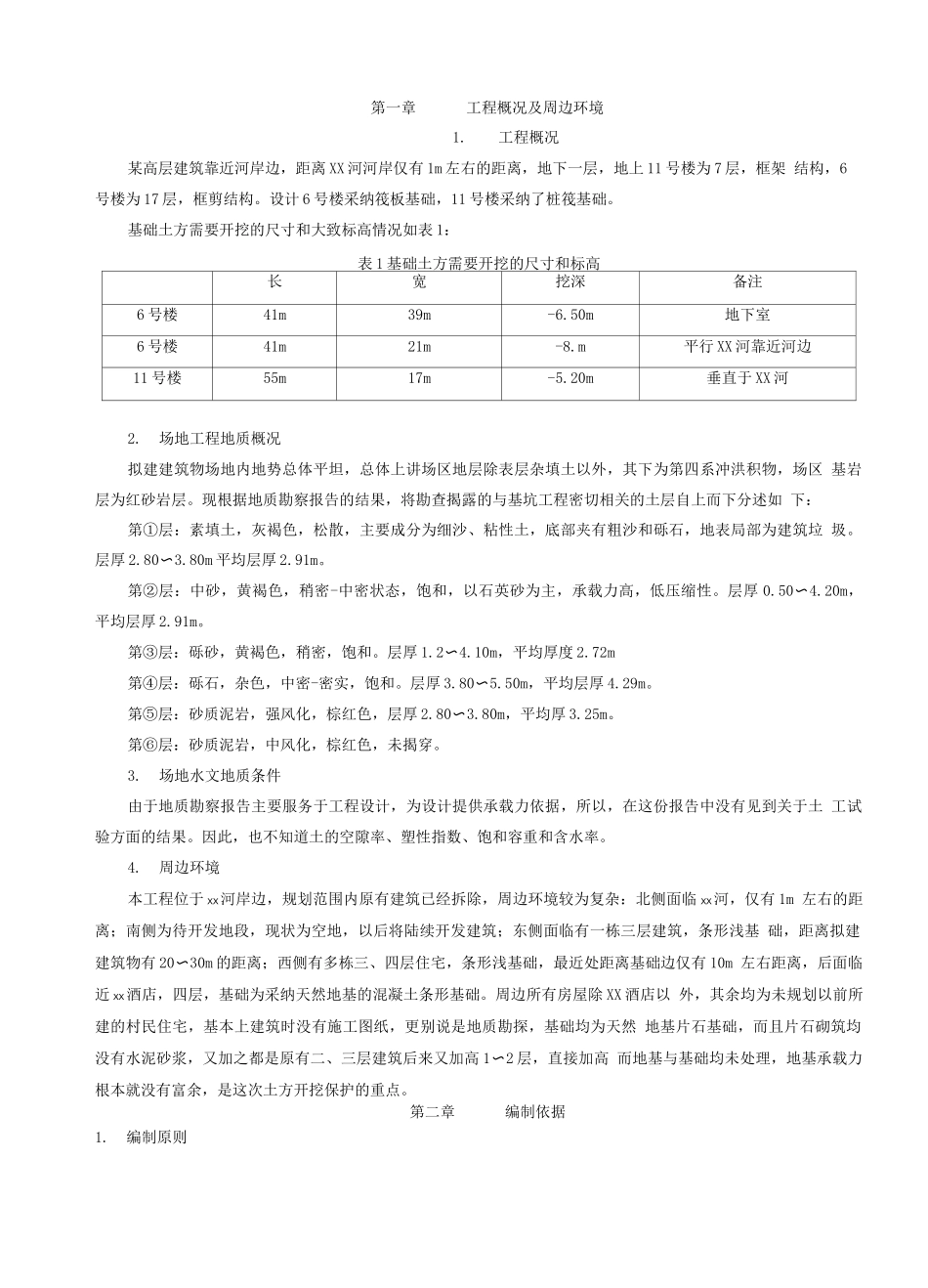 某高层深基坑工程基坑支护、基坑降水、土方开挖安全专项施工方案_第1页