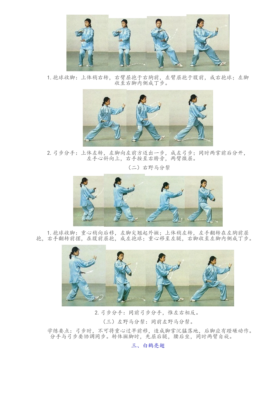 标准二十四式太极拳分解动作详图_第2页