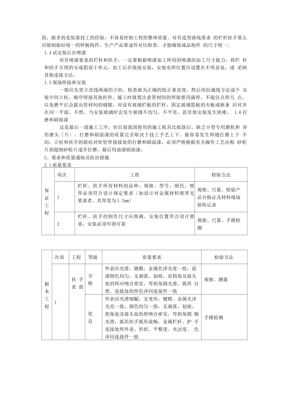 栏杆施工方案模版_第3页