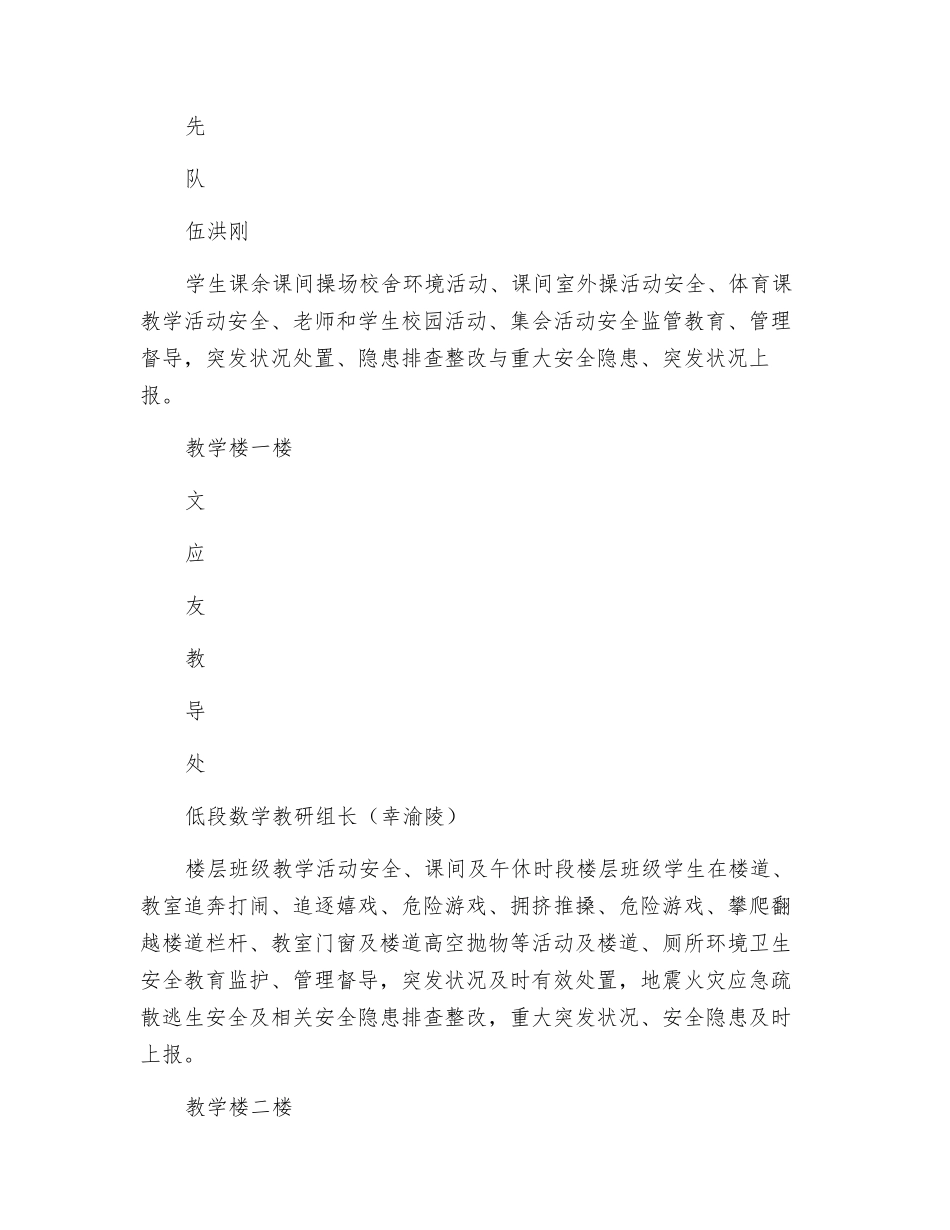 校园安全责任区责任人安全职责_第3页